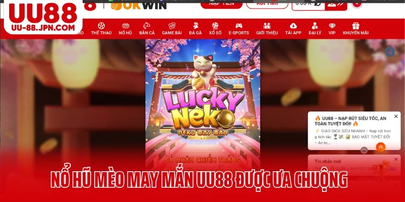 Nổ hũ mèo may mắn UU88 được ưa chuộng năm 2026 Nổ hũ mèo may mắn UU88 được ưa chuộng năm 2026